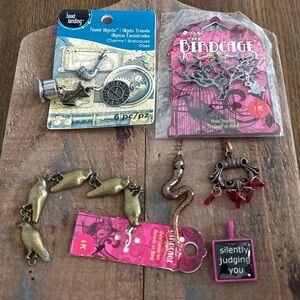 Bundle of jewelry making charms and pendants